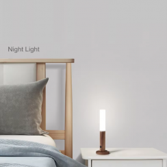 Modern Mini Smart Wood Motion Sensor Night Lamp with LED Light Source