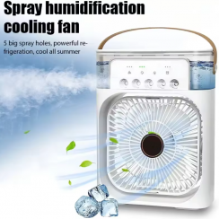 2 Pks Portable Mist Spray Cooler Air Fan