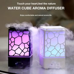 2 Pks Essential Oil Ultrasonic Humidifier Wooden Aromatherapy Diffuser