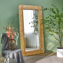 Decorative Full Length Wood Glass Mirror